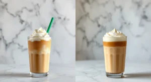 Cappuccino vs Frappuccino drinks
