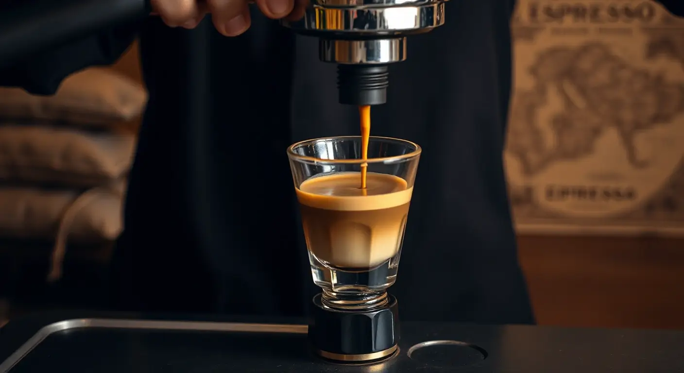 Espresso origins brew process illustration