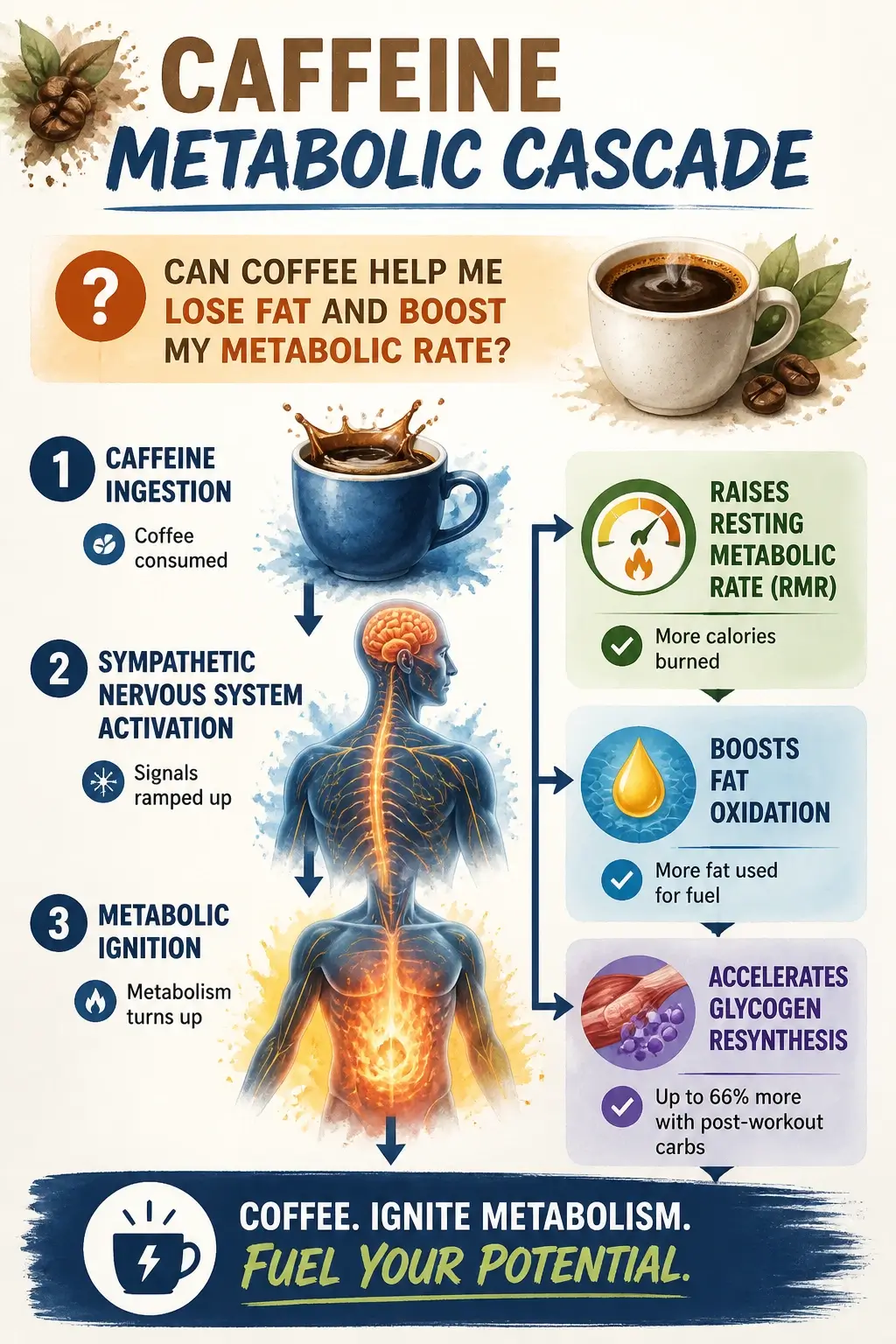 Caffeine Metabolic Cascade