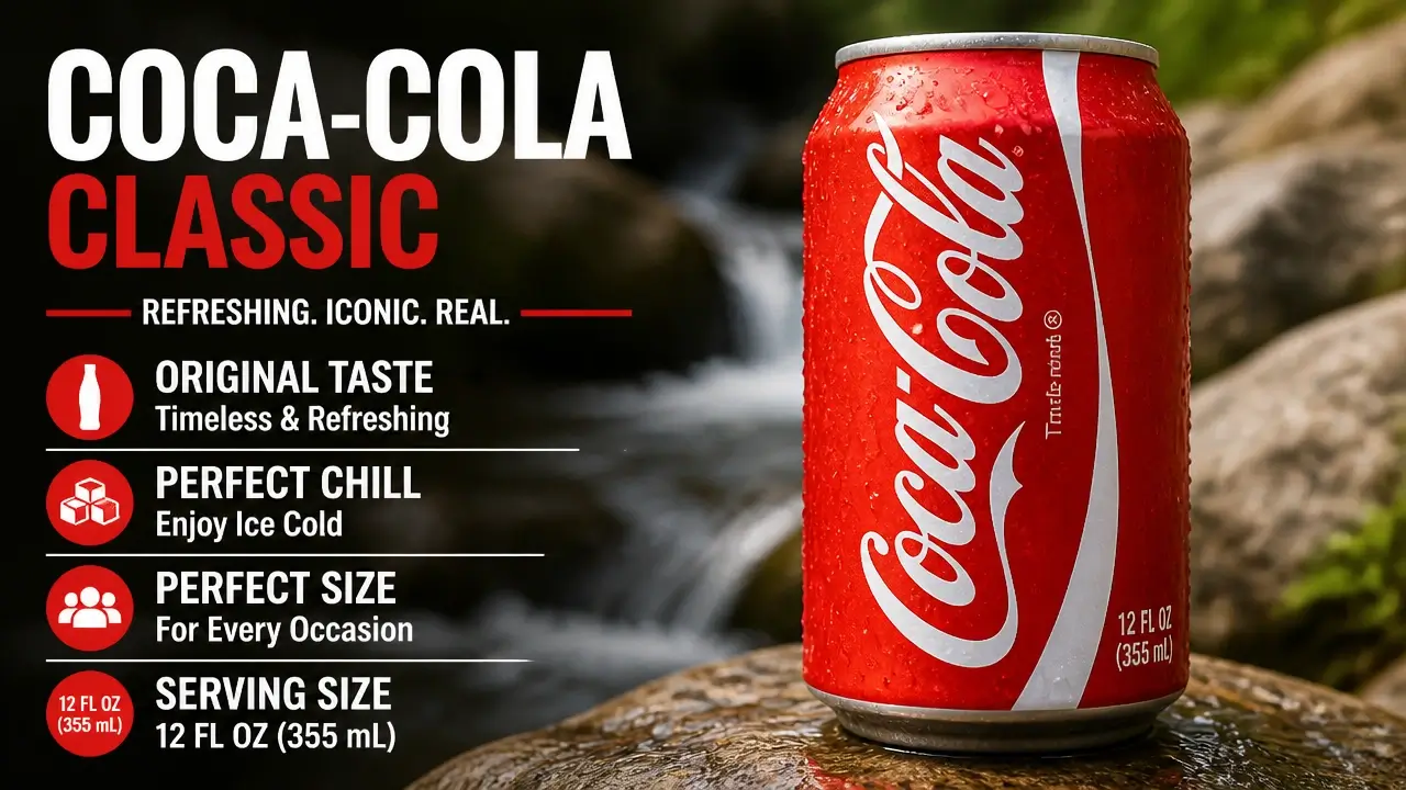 Mountain Dew Caffeine Content: How Much Vs Other Drinks 5 A classic Coca Cola can sitting in a natural outdoor environment