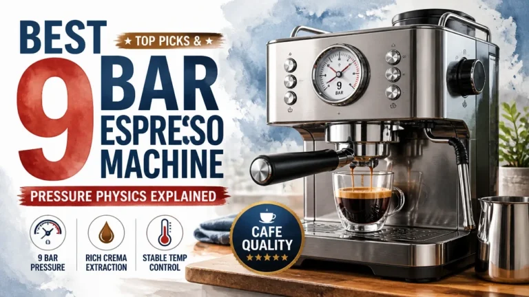 Best 9 Bar Espresso Machine: Top Picks & Pressure Physics Explained shown in a magazine-style featured image.