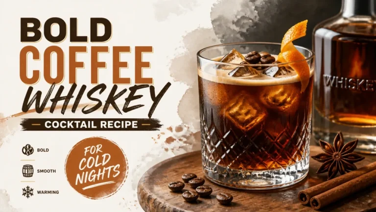 Ly cocktail ca phe whiskey bourbon espresso martini voi lop crema day min va vo cam dot lua
