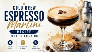 Công thức Cold Brew Espresso Martini hấp dẫn khó cưỡng