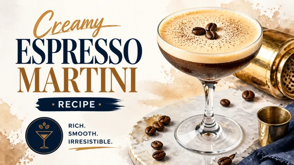 Making an Espresso Martini That Actually Gets the Creamy Top Right 2 Creamy espresso martini cocktail with coffee beans in a martini glass, perfect for coffee lovers' recipe guide