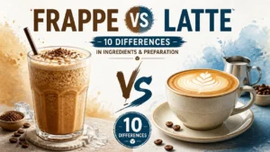 Featured image for Frappe Vs Latte: 10 Differences in Ingredients & Preparation