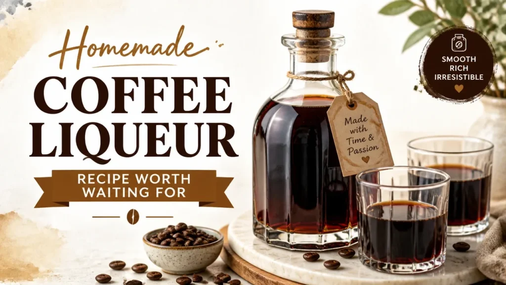Featured image for Homemade Coffee Liqueur Recipe Worth Waiting For