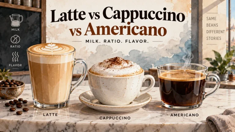 Featured image for Latte vs Cappuccino vs Americano: Milk Microfoam Physics, Ratio Anatomy & Flavor Profiles