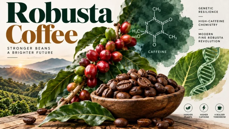 Featured image for Robusta Coffee: The Genetic Resilience, High-Caffeine Chemistry & Modern Fine Robusta Revolution