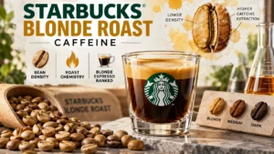 Featured image for Starbucks Blonde Roast Caffeine: Bean Density Science, Roast Chemistry & Blonde Espresso Ranked