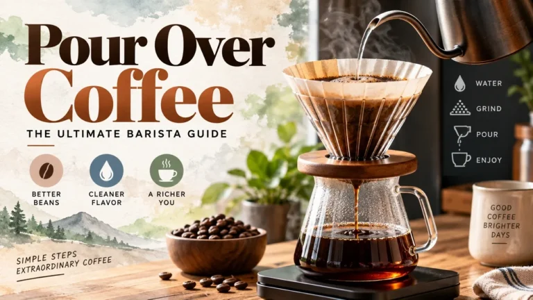 Unlock the Secrets of Pour Over Coffee: The Ultimate Barista Guide visual brewing steps.