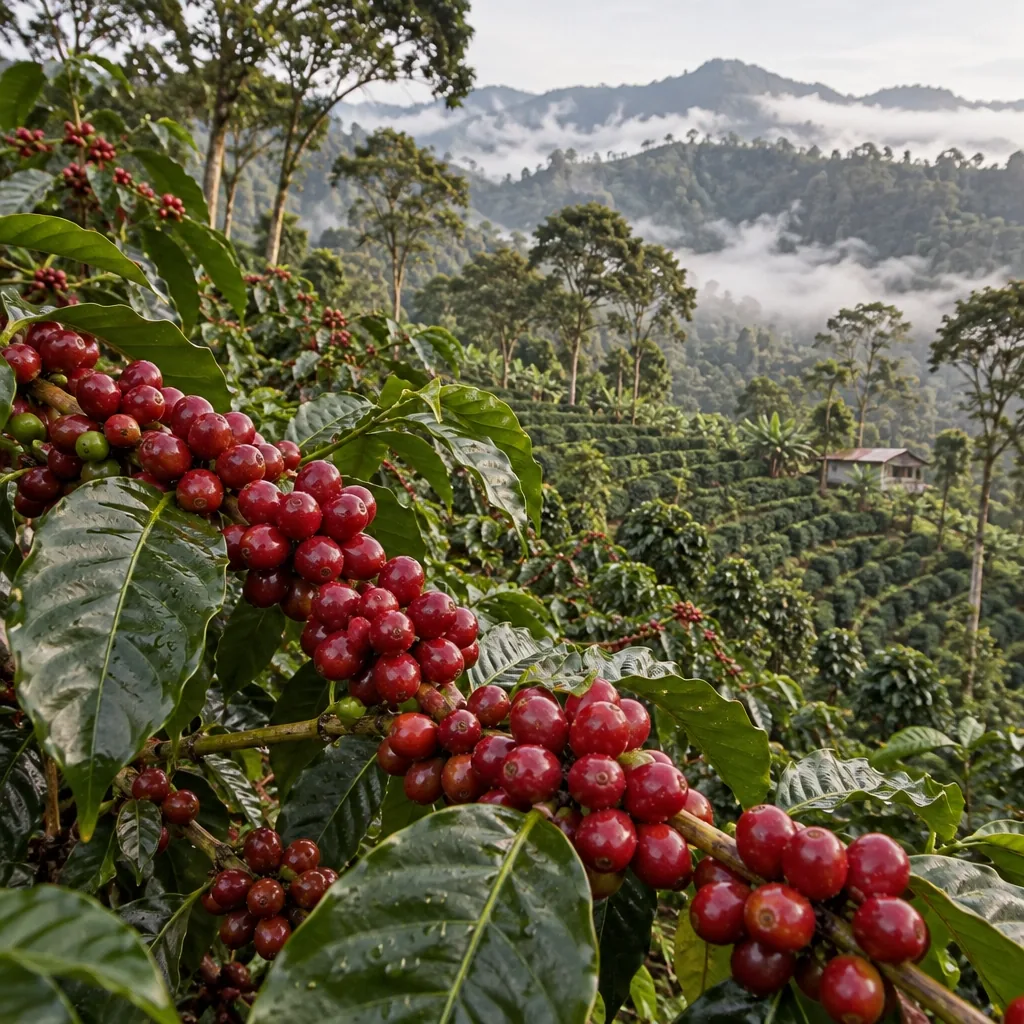 Coffee Farming Guide Soil Conditions Phenological Stages and Management 5 Macro photograph for Coffee Farming & Cultivation Guide: Soil Conditions, Growth Stages & Farm Management