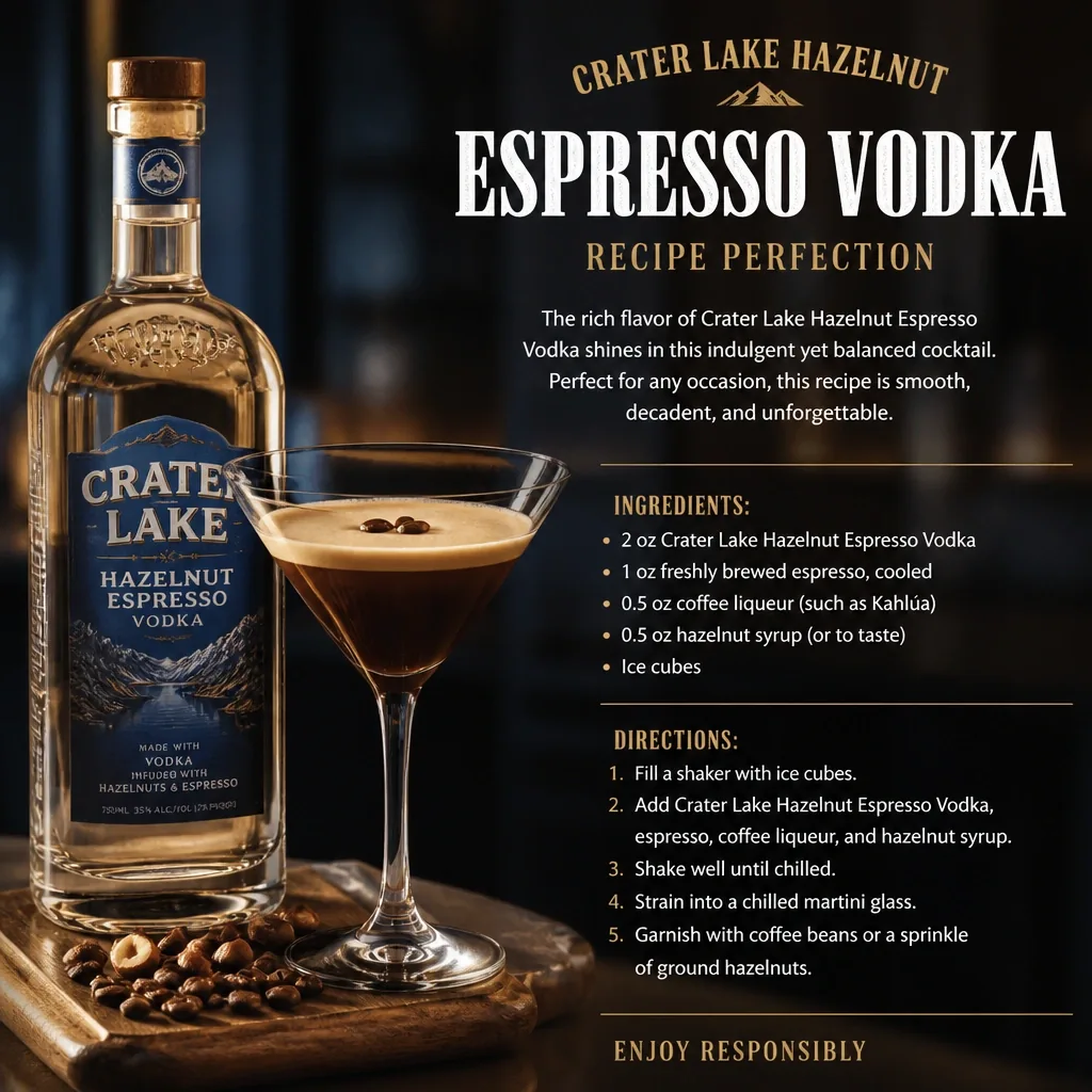 Macro photograph for Crater Lake Hazelnut Espresso Vodka Recipe Perfection