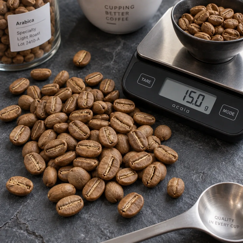 Macro photograph for What Is Light Roast Coffee? The Chemistry of First Crack, Organic Acids & Extraction Physics