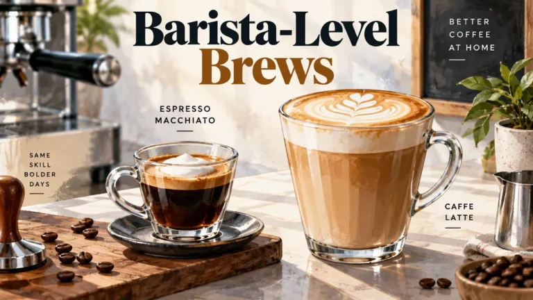 Featured image for Barista-Level Brews: How to Make a True Espresso Macchiato and Caffe Latte at Home