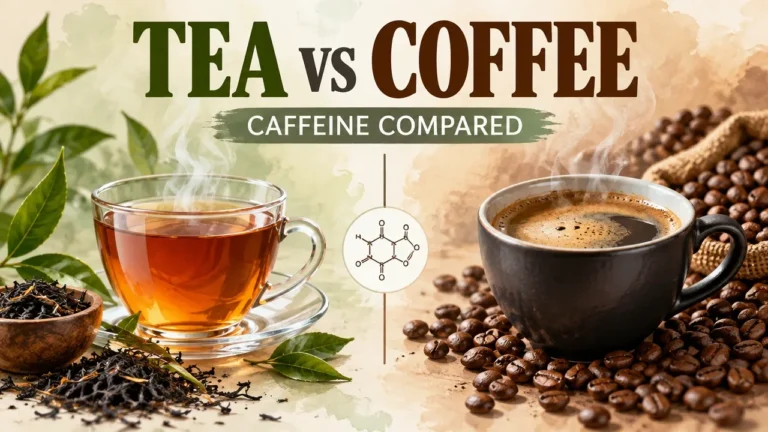 Featured image for How Much Caffeine in Black Tea: Complete Guide to Tea Vs Coffee Caffeine