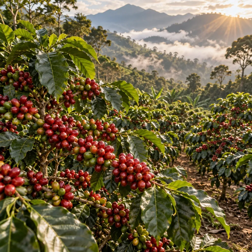 Catimor Coffee Agronomy Genetics and Cup Profile Guide 6 Macro photograph for Catimor: A Symphony of Nature and Science
